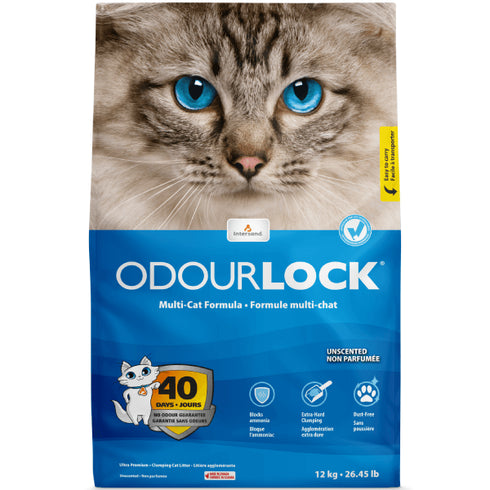 Nisip pentru litiera Intersand Odourlock Unscented 12 kg