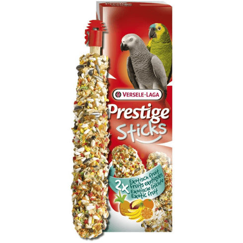 Batoane pentru papagali mari Versele Laga Prestige Sticks Fructe Exotice 2x70g