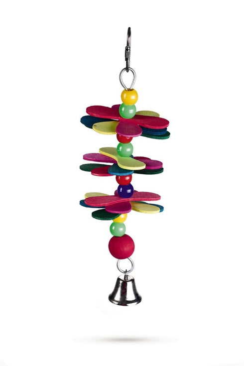 Jucarie trunchi din lemn pentru pasari 25 cm