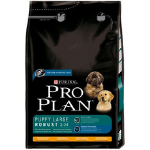 Hrana uscata penntru caini Pro Plan Puppy Large Robust Pui si Orez 14 Kg