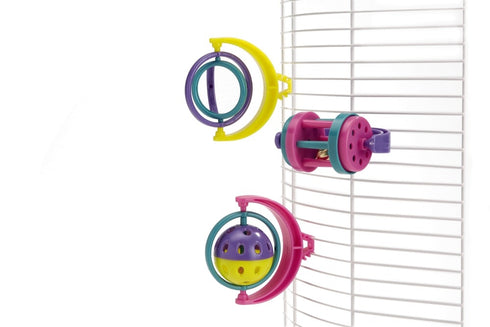 Jucarie cu clip pentru pasari 10x8cm