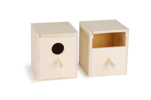 Cuib din lemn pentru Pasari 10.5x11x13.5 cm