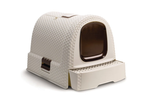 Litiera acoperita pentru pisici Alba 51x38.5x39.5cm