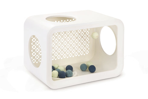 Cub alb pentru pisici Beeztees Play Angora 49 cm