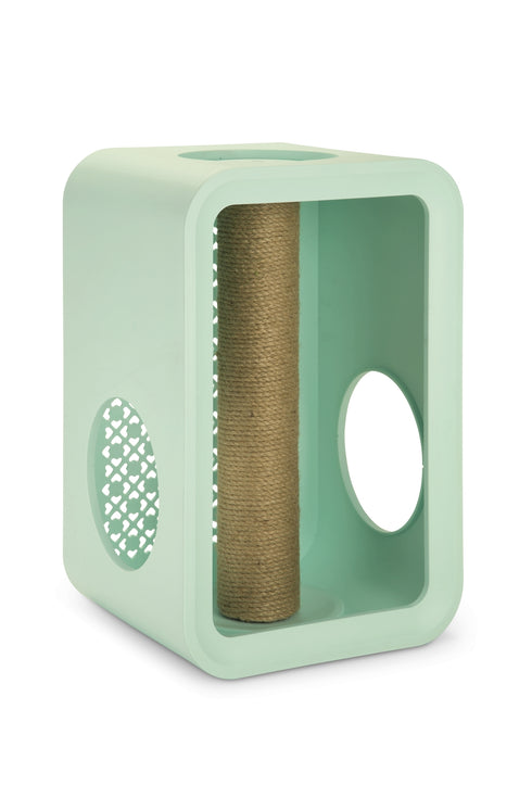 Cub pentru pisici Beeztees Scratch Mellow Mint 49 cm