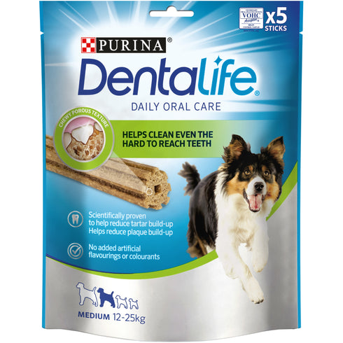 Recompense pentru caini Purina Dentalife Medium 12-25kg 115g