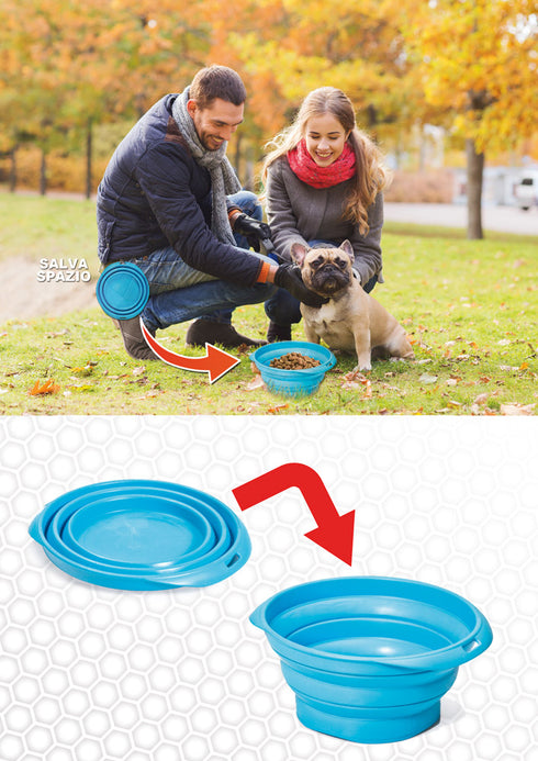 Castron pliabil pentru caini Geo Squeeze L