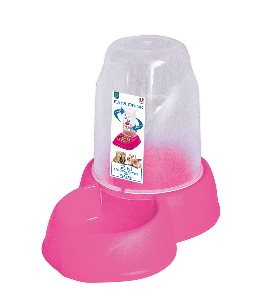 Dispenser pentru hrana si apa Geo pentru caini 1.6l - Animax