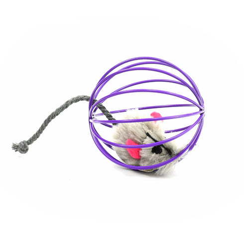 Jucarie pentru pisici Glob Metal