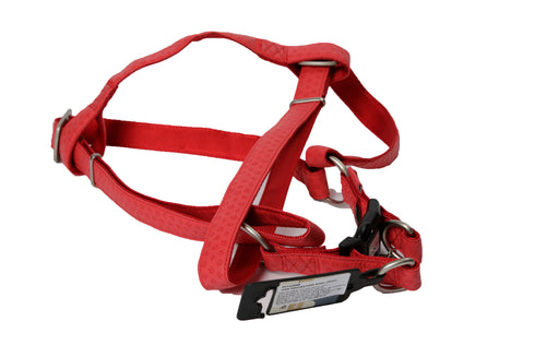 Ham pentru caini Macleather Rosu 25 mm