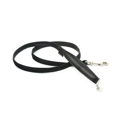 Lesa din piele pentru caini Macleather Negru 15 mm