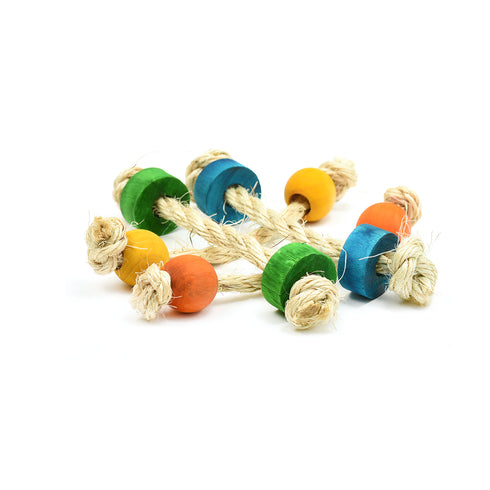 Jucarie pentru rozatoare Beeztees Sfoara+Lemn