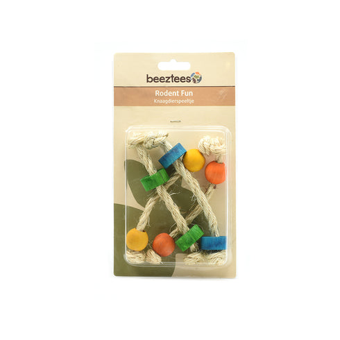 Jucarie pentru rozatoare Beeztees Sfoara+Lemn