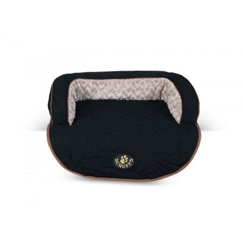 Canapea neagra pentru caini Scruffs 90x70x12 cm