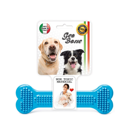 Os din plastic pentru caini Geo 16x5cm