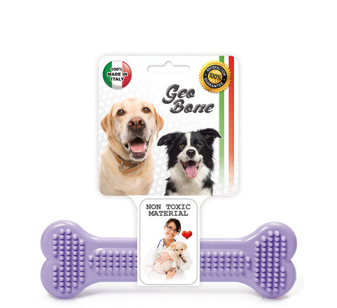 Os din plastic pentru caini Geo 19x6 cm