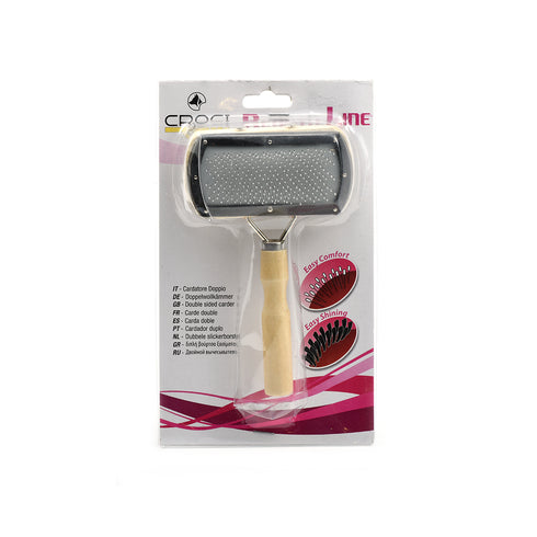 Perie dubla din lemn Croci