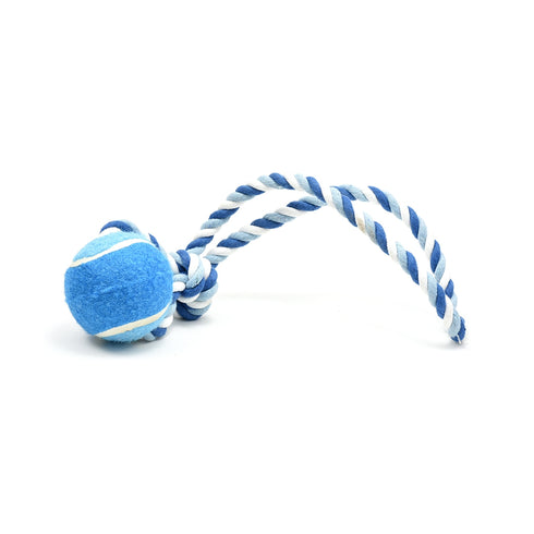 Jucarie pentru caini Croci Sfoara BBC + Minge M 6x40cm