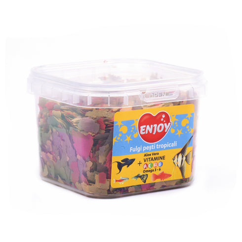 Hrana pentru pesti Enjoy Fulgi Tropicali 26 gr-225 ml