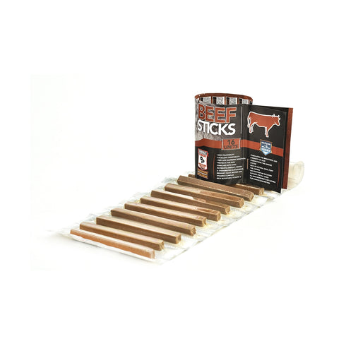 Recompensa pentru caini Alpha Spirit Stick cu vita 16 buc