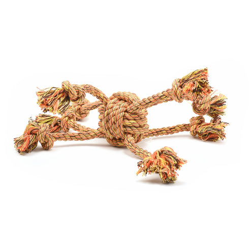 Jucarie din sfoara impletita pentru caini Octopus 32 cm