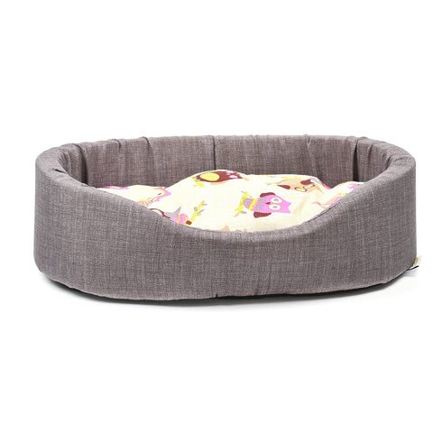 Culcus pentru caini Bufnite 54x35x17cm