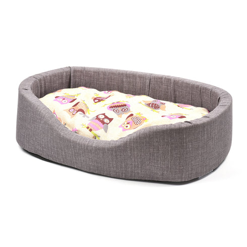 Culcus pentru caini Croci Bufnite 60x40x19 cm