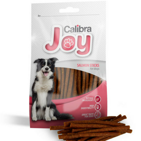 Recompense pentru caini Calibra Joy Salmon Sticks 80g