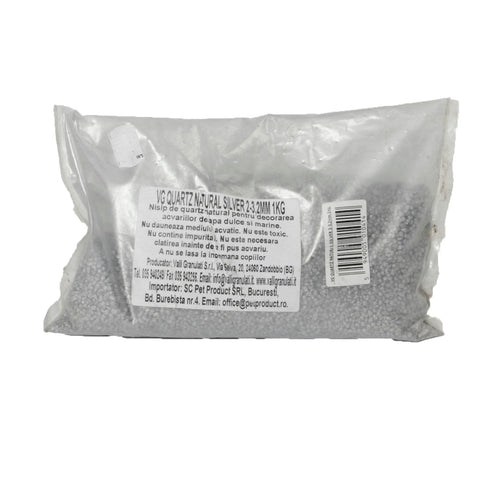 Nisip pentru Acvariu Quartz Natural Silver 2-3.2 mm 1 Kg
