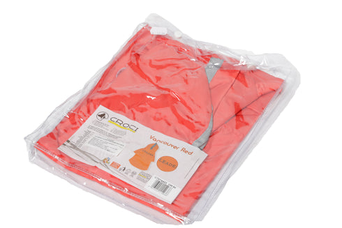 Pelerina de ploaie pentru caini Vancouver Rosie 50 cm