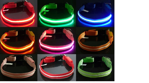 Zgarda rosie pentru caini Tize Flash M 2x50 cm