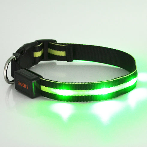 Zgarda neagra cu galben pentru caini Tize Flash Usb S 2.5x40 cm