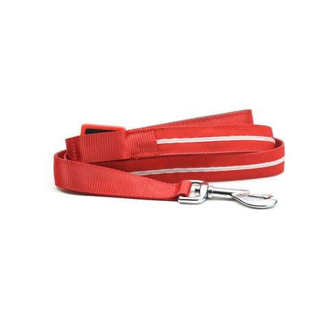 Lesa rosie pentru caini Tize Flash 2.5x120 cm