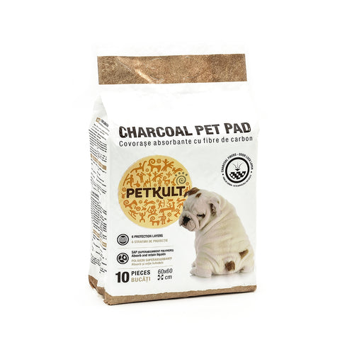 Covorase absorbante pentru caini Petkult Charcoal 60X60 cm