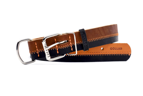 Collar Zgarda Piele Zigzag 50cm