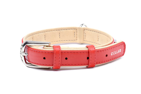 Zgarda din piele Collar Ornamente Flower 49cm