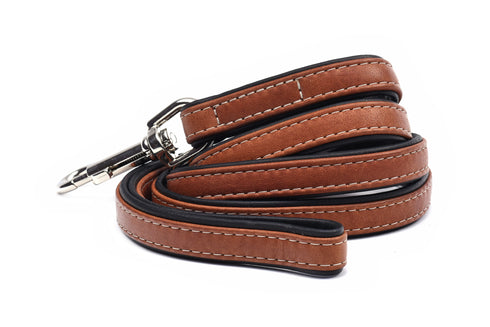 Lesa din piele pentru caini Soft Collar 18mmX122cm