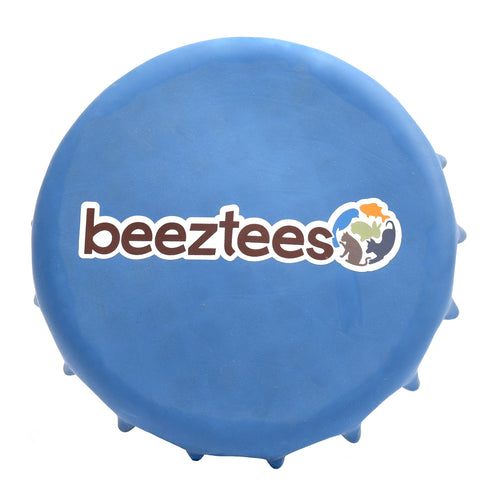 Jucaria pentru caini Beeztees capac de sticla albastru 24 cm