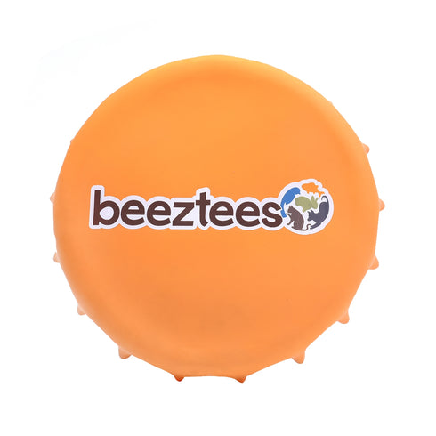 Jucarie pentru caini Beeztees capac de sticla portocaliu 24 cm