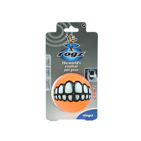 Rogz Jucarie Minge Grintz Portocalie 7.8cm