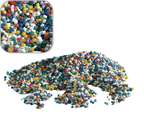 Pietris decorativ pentru acvariu Multicolor 4mm 1kg