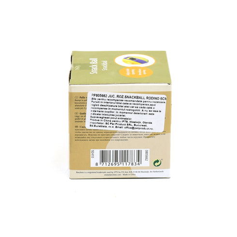 Jucarie pentru rozatoare Beeztees Snackball Rodino 6cm