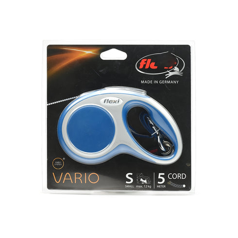 Lesa pentru caini Flexi Vario cu snur albastra S 5 m
