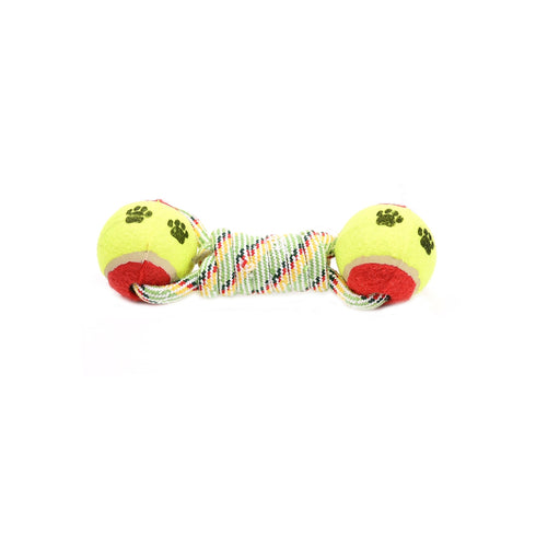 Jucarie pentru caini sfoara cu mingi de tenis Enjoy 23 cm