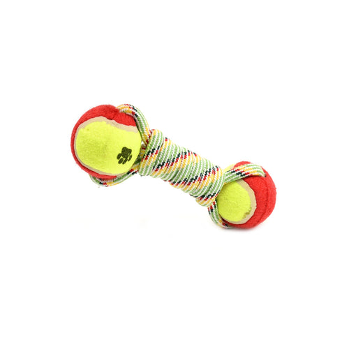 Jucarie pentru caini sfoara cu mingi de tenis Enjoy 23 cm