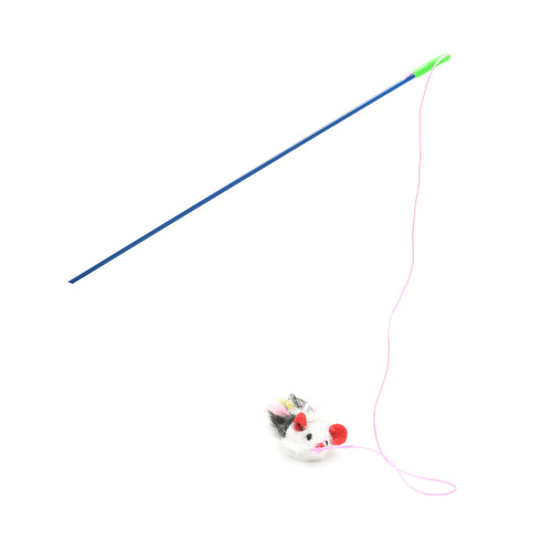 Jucarie undita pentru pisici Soricel+Pene