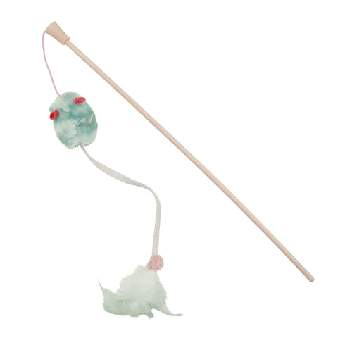 Jucarie pentru pisici undita soarece cu sunet Enjoy