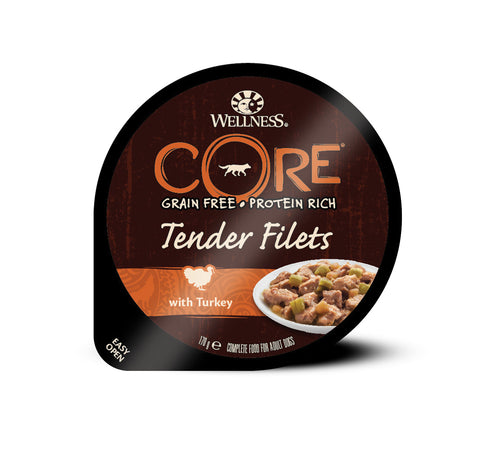Hrana umeda pentru caini Wellness Core Tender Filets cu curcan 170 g