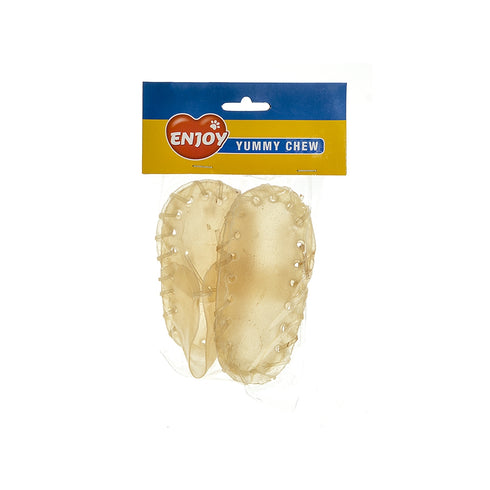 Recompense pentru caini pantof din piele Enjoy 2 bucati