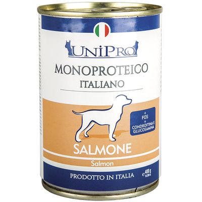Hrana umeda pentru caini Unipro cu somon 400g